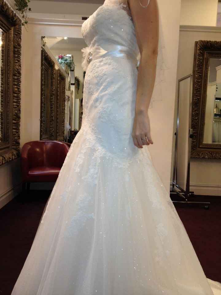 Show me you in your dress versus the model!