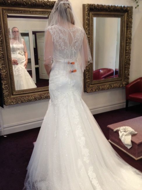 Show me you in your dress versus the model!