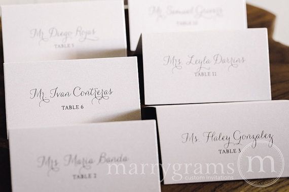 Show me your escort cards!