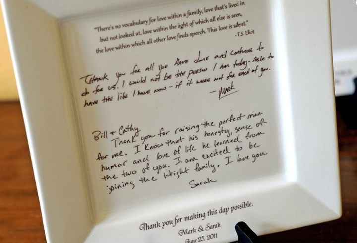 Rehearsal Dinner Gifts-Parents