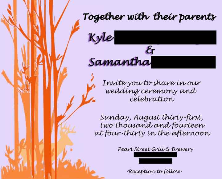 Save the Date and Invitation?