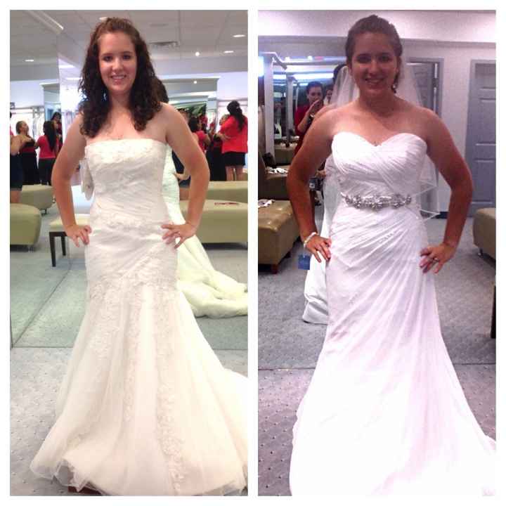 Not having dress regret but....