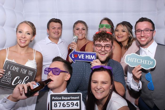 Photo booth for wedding reception 1