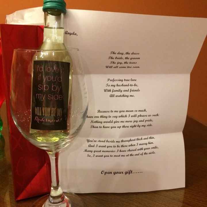 Special ways to ask you MOH and BM to be your MOH or BM