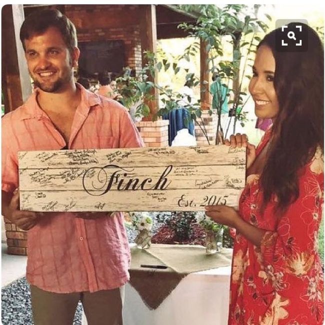 Ordered our alternative guest book