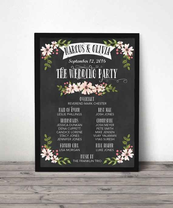 Wedding programs