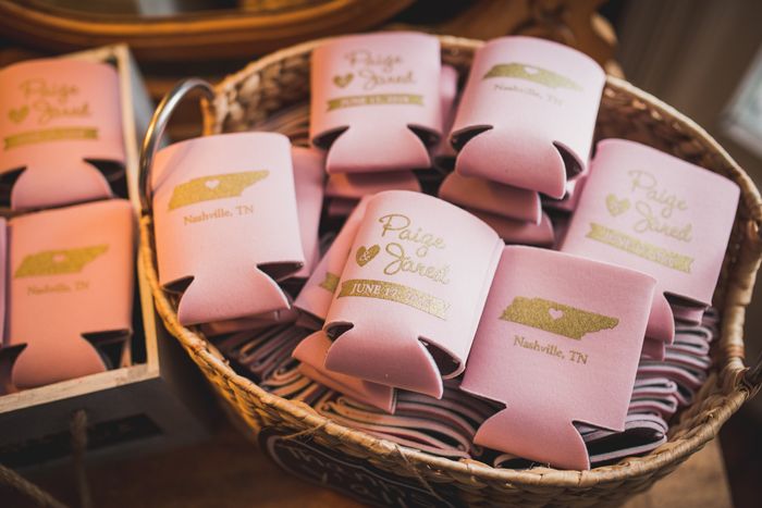 Wedding Koozies as Favors