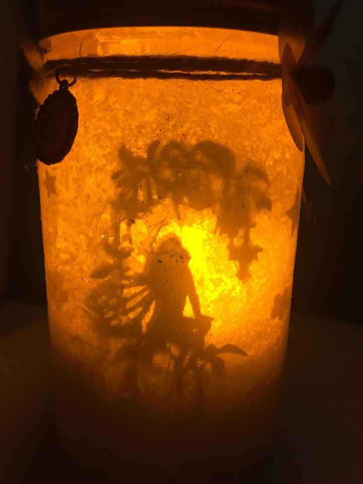 Fairy lights and mason jar flower vases - 2