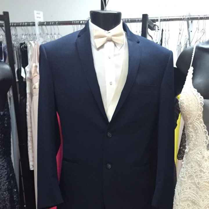 Navy suits for BM & groomsman