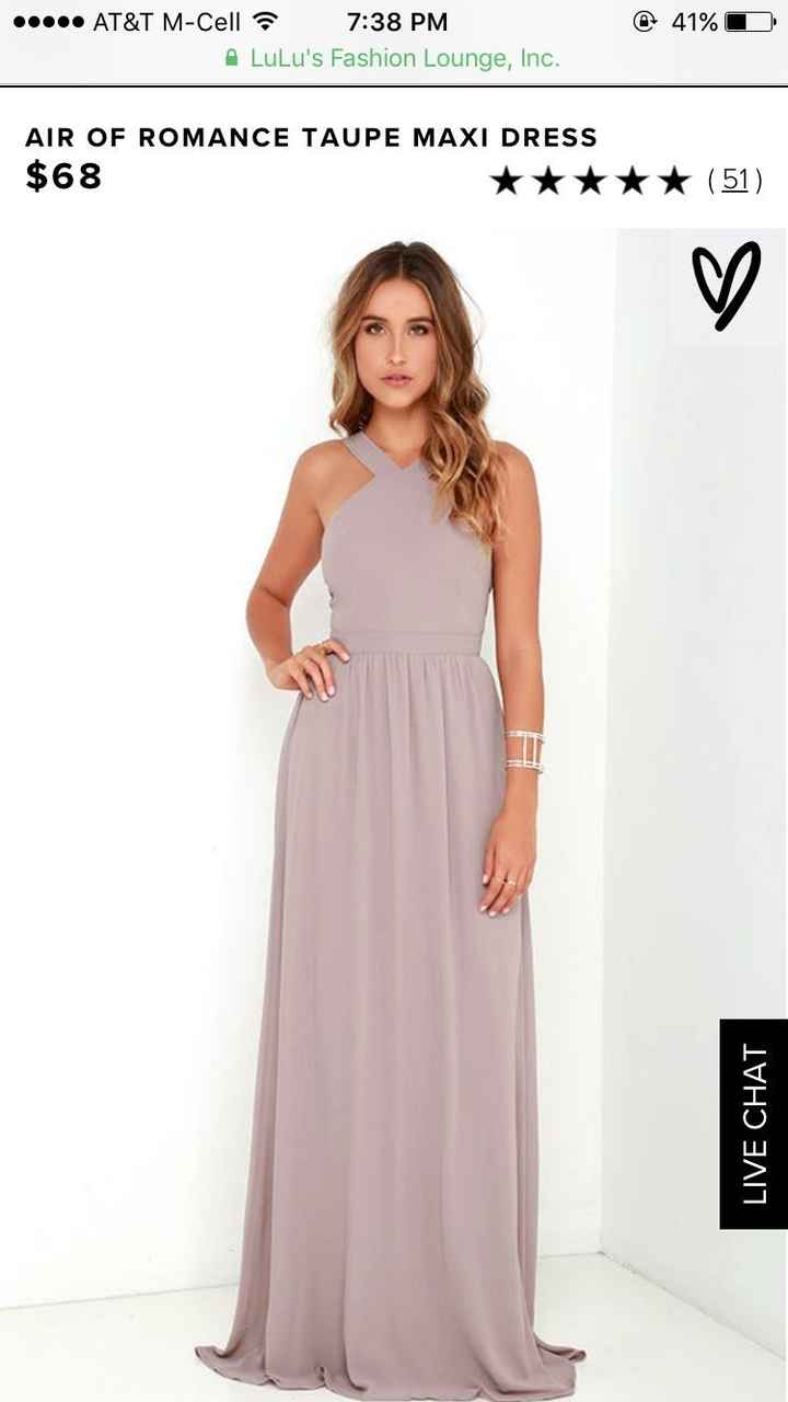 Bridesmaid dresses