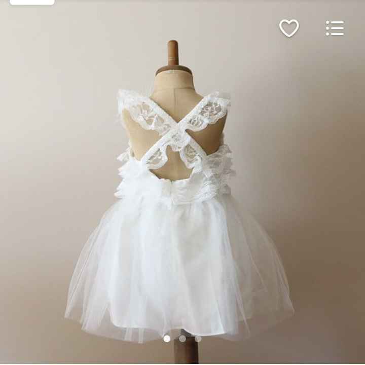 White or ivory flower girl dress?