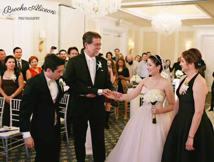 BAM! Traditional Latino wedding with a non-traditional colored dress!