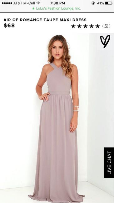 Bridesmaid dresses