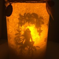 Fairy lights and mason jar flower vases - 2