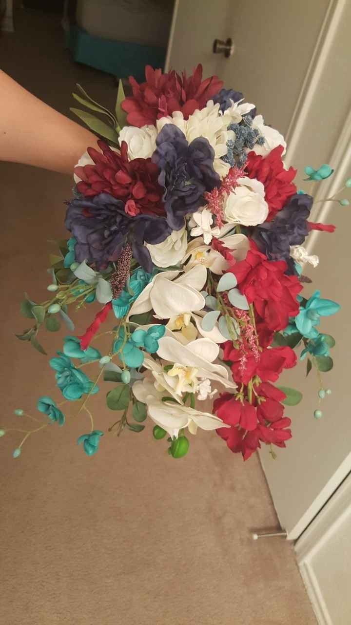 diy bridal bouquet attempt - 1