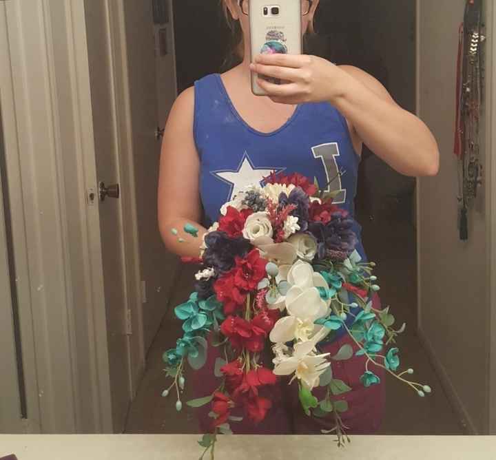 diy bridal bouquet attempt - 1