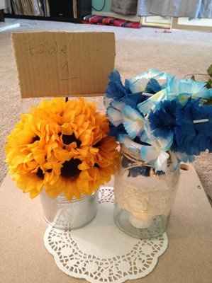 First trial run with centerpieces **PICS**