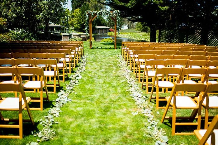 This is the ceremony area, which sits right on the lake