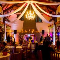 This is the inside of the pavilion for the reception!