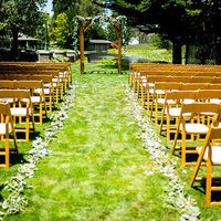 This is the ceremony area, which sits right on the lake
