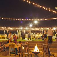 They have this super cute fire pit that they set up with S'mores for the reception!