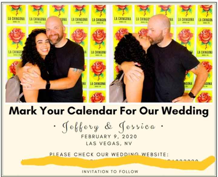 How many pictures did you use on your Save the Dates? - 1