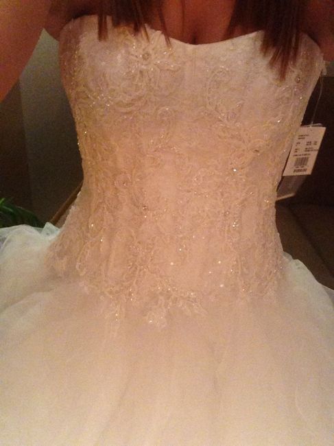 I rang the Bell and Said yes to the dress!! Lets see some of your dresses!!