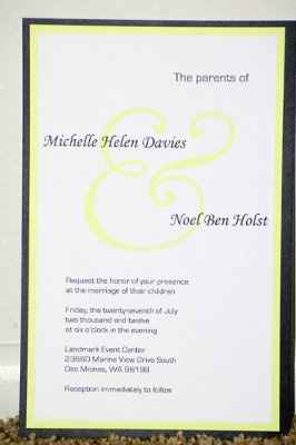 Invite rough draft from vista print came in!