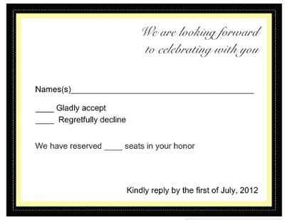 RSVP rough draft- opinions please