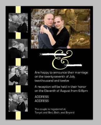 2nd reception Invite- opinions appreciated