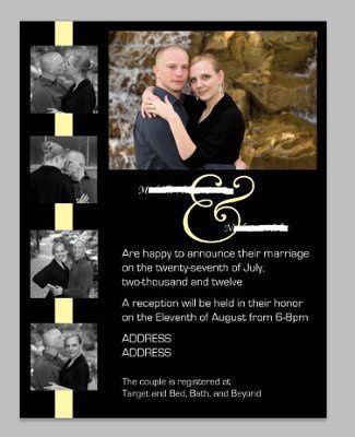 2nd reception Invite- opinions appreciated