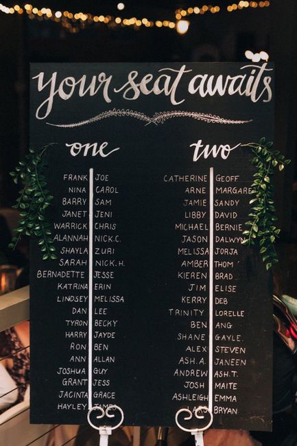 Seating Chart for long tables??? Please help! 2