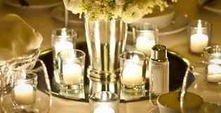 How did you make really nice, yet extremely inexpensive centerpieces? Did you rent?