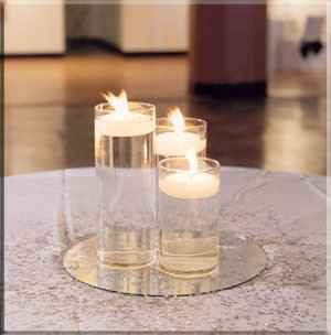 How did you make really nice, yet extremely inexpensive centerpieces? Did you rent?
