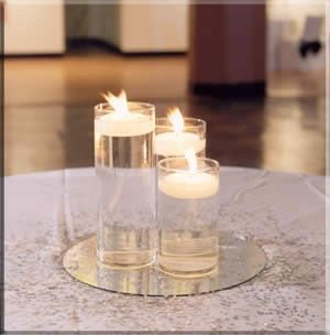 How did you make really nice, yet extremely inexpensive centerpieces? Did you rent?