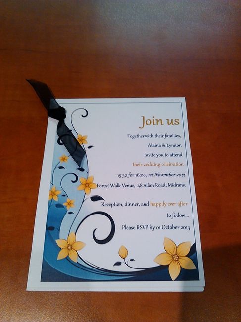 My Invites & Favour idea