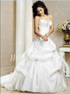 How do I ad fullness to my wedding dress...