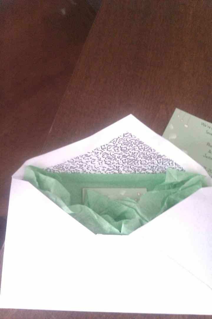 DIY save the date envelop