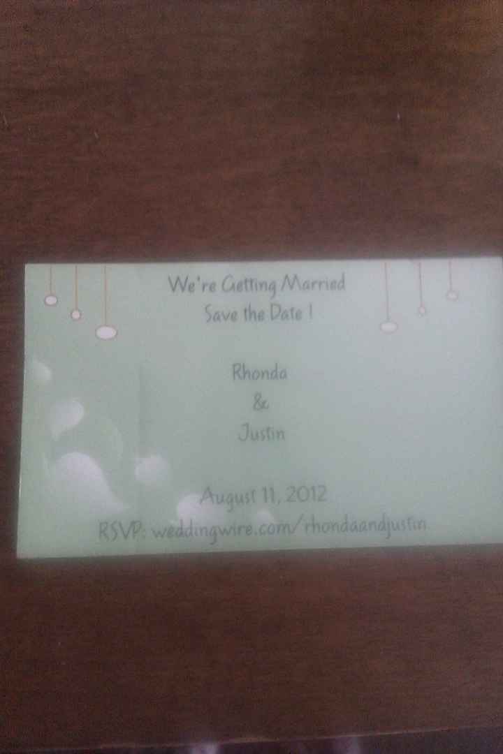 DIY save the date envelop