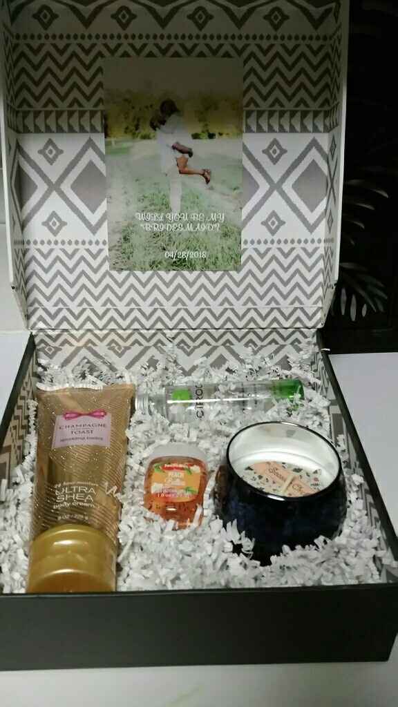 FH and I finally sent bridal party proposal's!!