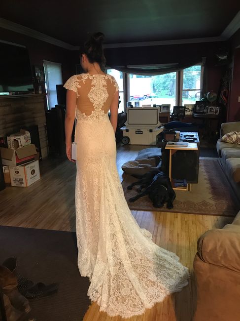 Can i see what your wedding dress looks on you as a size 8-10? 8