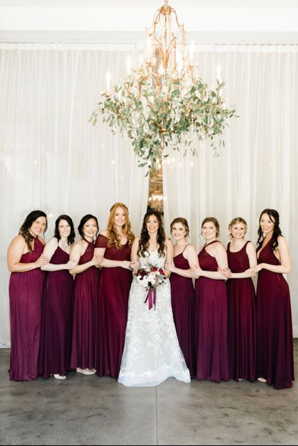 Do your bridesmaids all have flowers? 2