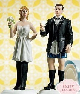 new style cake topper or traditional