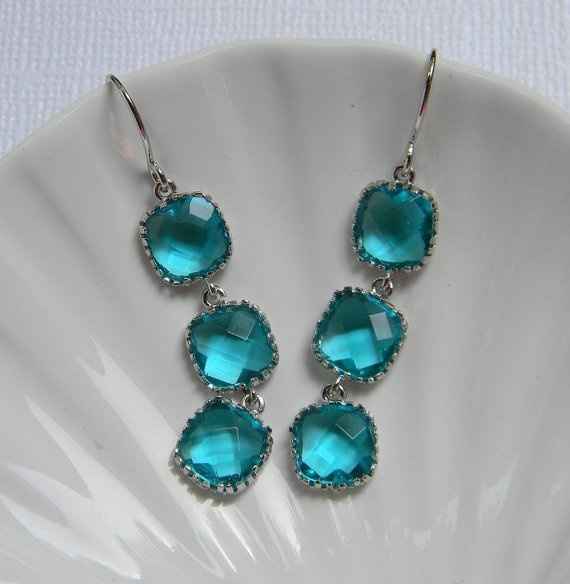 Need turquoise/aqua statement earrings for BM's