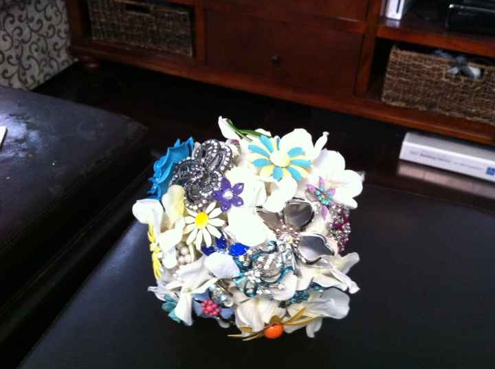 Finished 1 BM Brooch Bouquet. Need opinions!!!! Updated question :-)