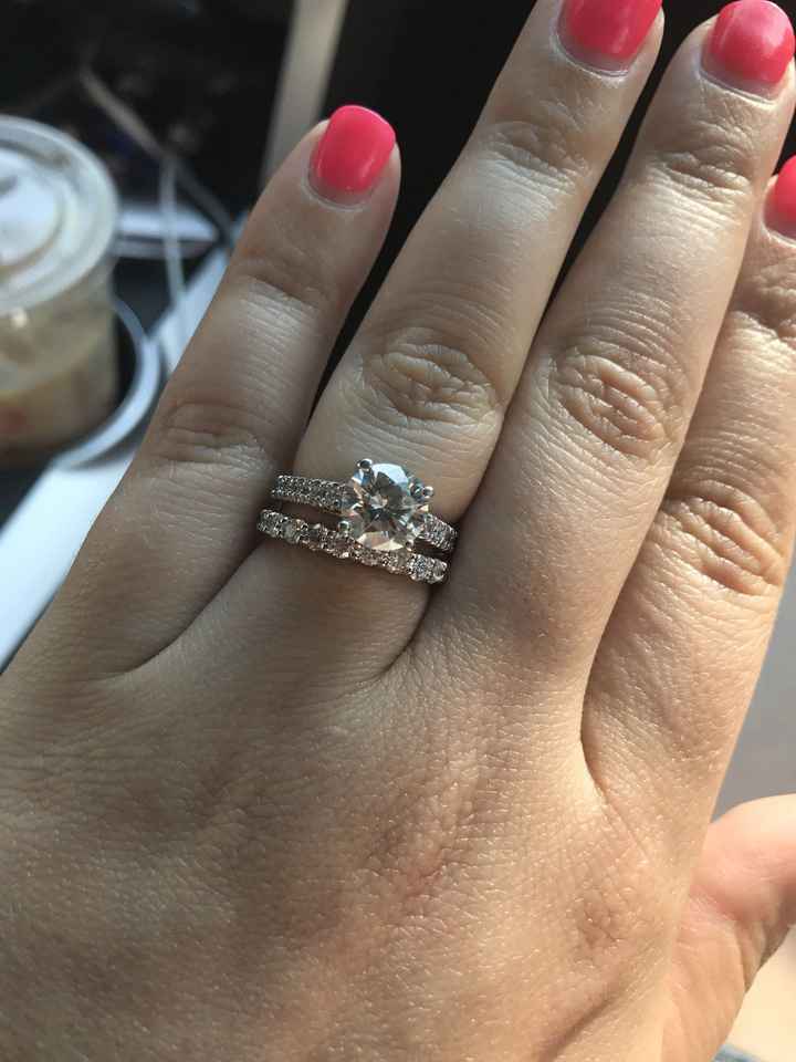Wedding band opinion?? Pics