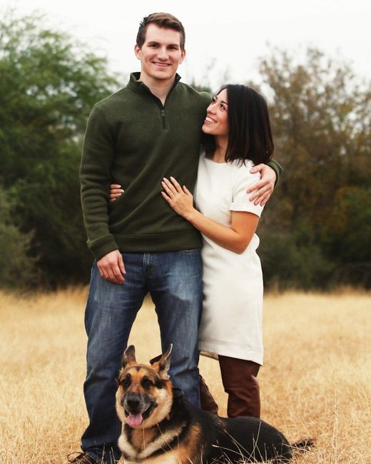 Engagement pics with pet 5