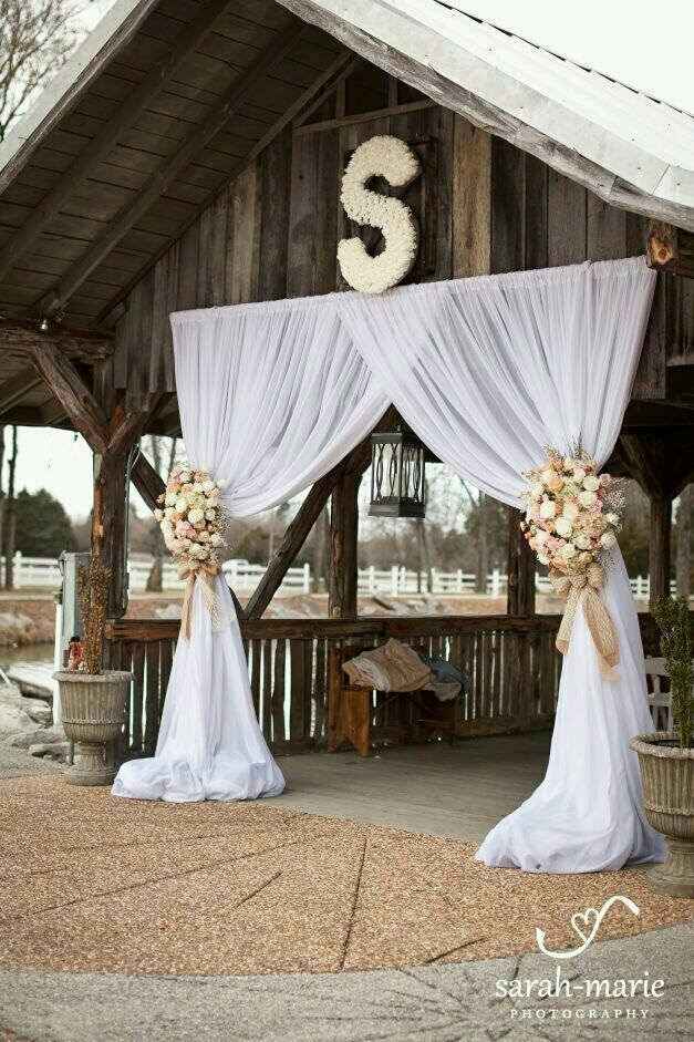 Ceremony backdrop inspo