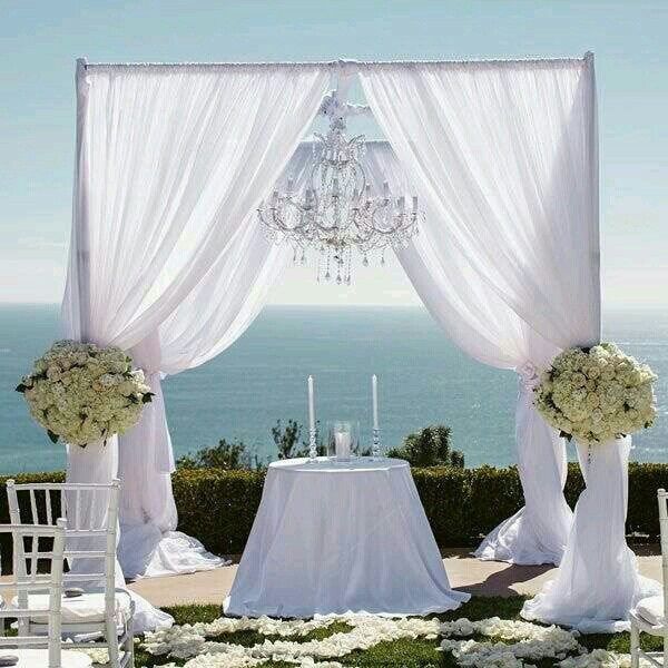 Ceremony backdrop inspo