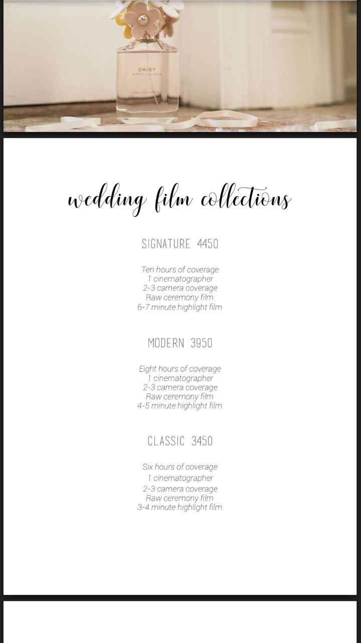 Help me choose a videographer!